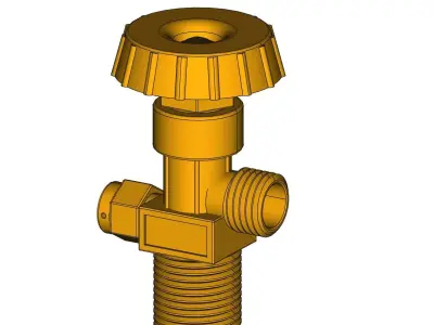 Cylinder valve Free 3D model