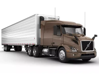 Volvo VNR 640 Trailer 3D model