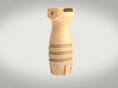 Tactical Hand Grip Two Texture sets Low-poly 3D model