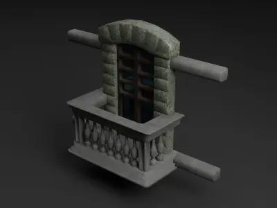 Windows pack Low-poly 3D model