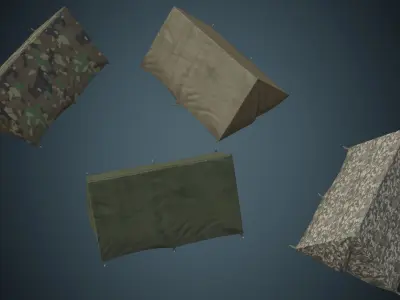 Tent 5B Low-poly 3D model