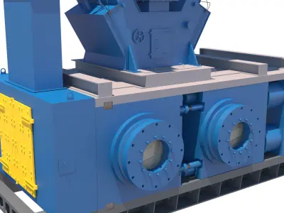model hpgr pulverizer machine 3D model