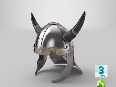 Viking Helmet 02 3D model