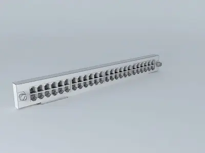 WS-6148-GE-TX metal shelf 3D model
