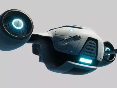 Sci Fi Robot Drone  Low-poly 3D model
