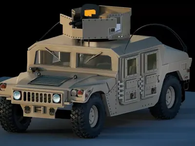 Humvee Military M1114 3D model