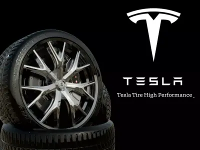 Tesla tire 3D model