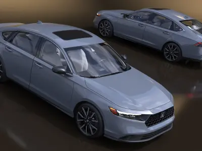 Gray Honda Accord 2025 3D model