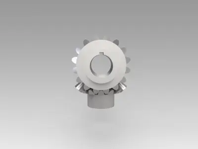 Pinion conical 3D model by Dufe
