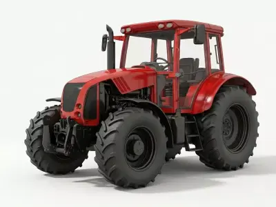 Modern Agricultural Tractor 3D model