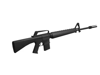M16 rifle 3D model 2