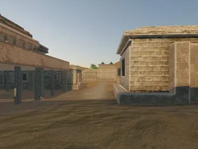 Desert Oasis City 3D model