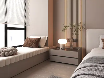 Bedroom interior 12 3D model