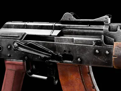 AK 74U-N Low-poly 3D model