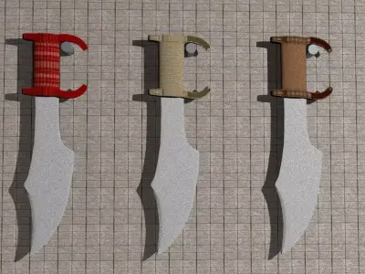 Dagger sword Free 3D model