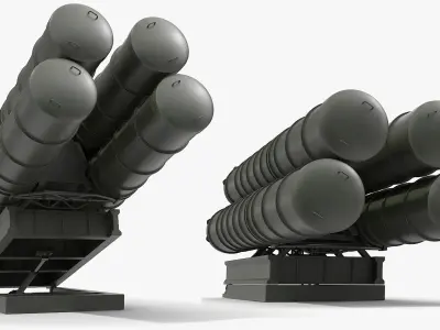 Tactical Air Defense Module Green 3D model