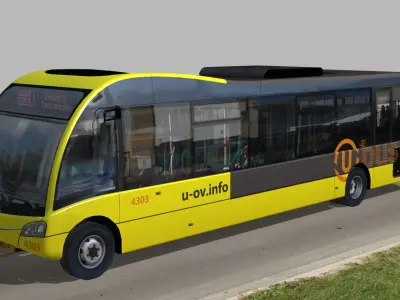 Optare Solo SR U-OV bus Low-poly 3D model