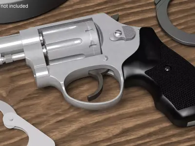 Compact Revolver 3D model