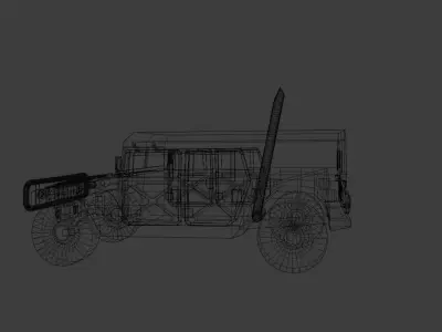 HUMMER humvee Free 3D model