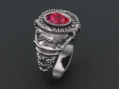 Antique Ring 3D print model