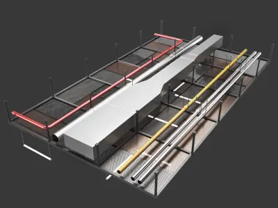 industrial ceiling 3D model