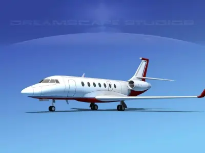 Dassault Falcon 2000 V15 3D model purchase