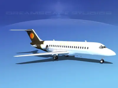 Douglas DC-9-15 National 3D model