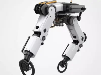 Sleek Robotic Drone Arm with Claw 3D model