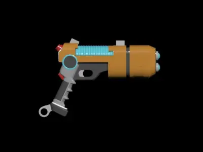 gun 3ds max 2021 fbx stl obj 3D model