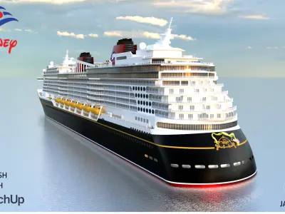 DISNEY WISH 3D model