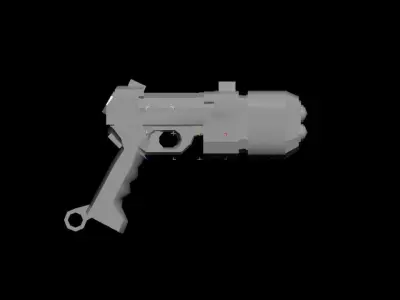 gun 3ds max 2021 fbx stl obj 3D model
