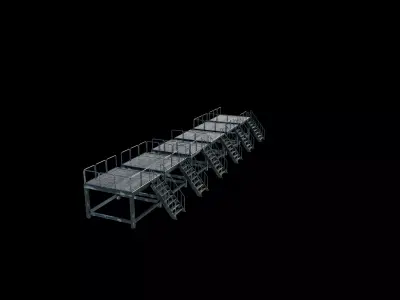 Modular catwalk 3D model