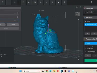Cat figure statue  3D print model
