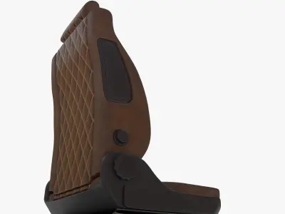 leather car seat 1 3D model