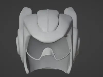 Wearable Sci-fi Helmet 3D print model