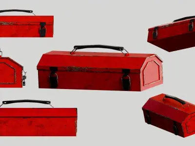 Tools box Game Assets item9 3D model