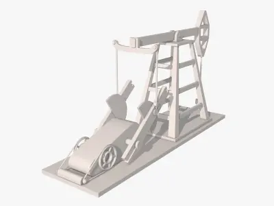 Oil Pump Jack 3D Model 3D model