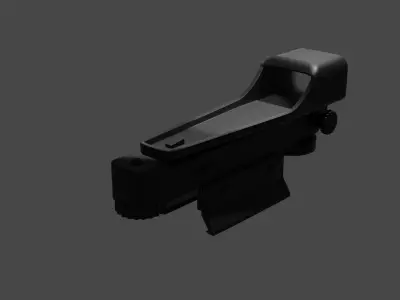 scope dot sight Low-poly 3D model