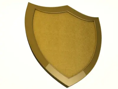 Shields golden shield 3D model