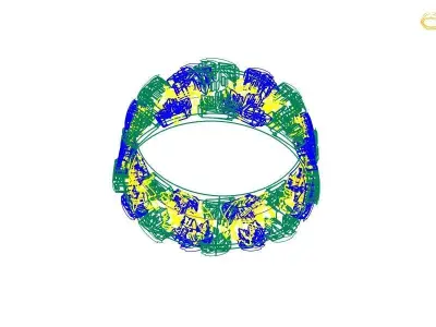 0140 - Antique Band Ring 3D print model