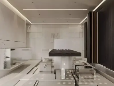  Office interior scene 15 3D model