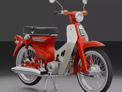 1969 - Honda C70 or Cub 70 3D model