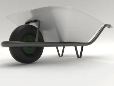 Wheelbarrow Free 3D model buy