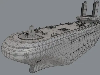 Hospital Ship 3D model by aruramesh79 from CGTrader