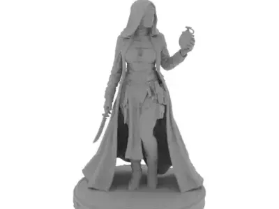 Holy Vengeance - Combat Sister Miniature STL 3D print model