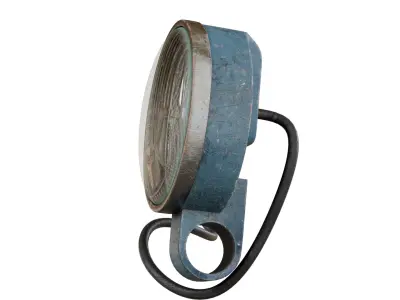 Vintage Industrial Headlight   Game Ready 3D Model  PBR Textured Low-poly 3D model