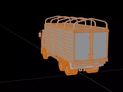Mitsubishi Fuso Shogun Box Truck 3D model by nickyreignz