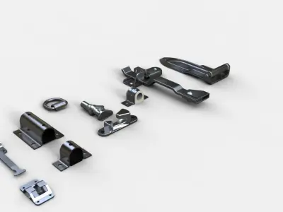 Container parts Free 3D model