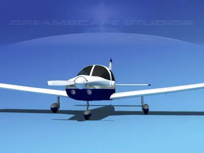 Piper PA-28-235 Cherokee  V04 3D model