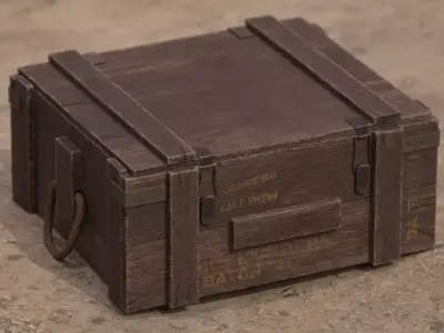 Loot box Low-poly Gameready PBR model Low-poly 3D model